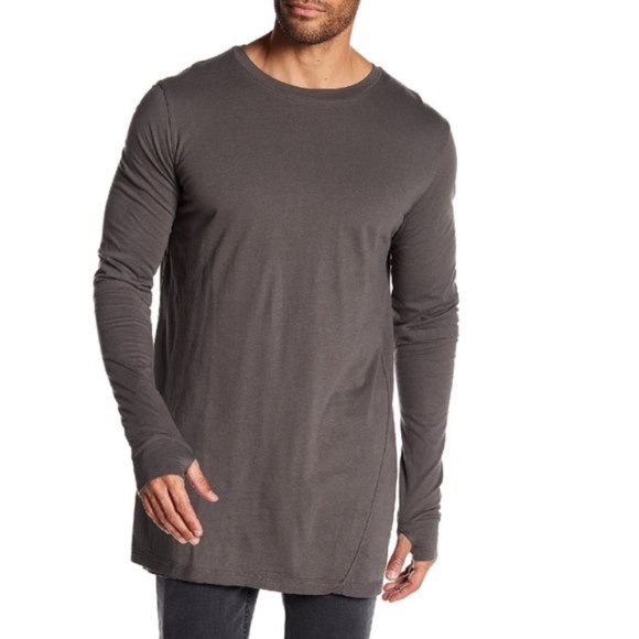 HIP AND BONE City Layered Crew Neck Tee - Picture 1 of 5